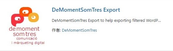 DeMomentSomTres Export