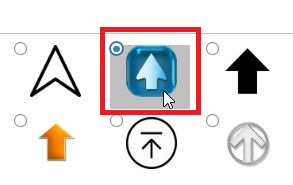 WPFront Scroll Topのボタンの選択